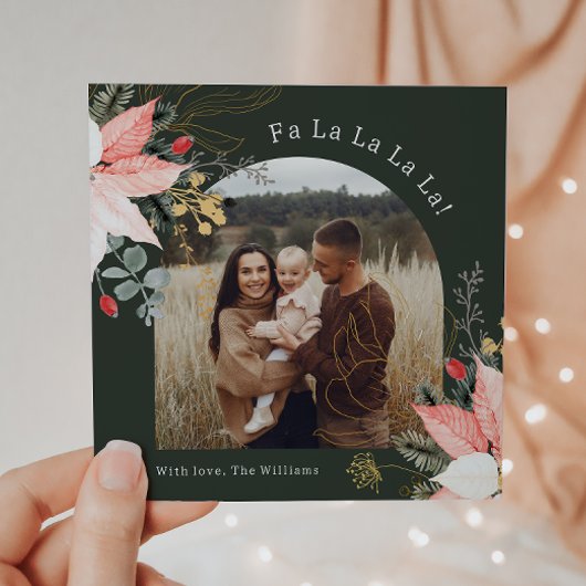 冬のフローラアーチファラララワンフォト シーズンカード