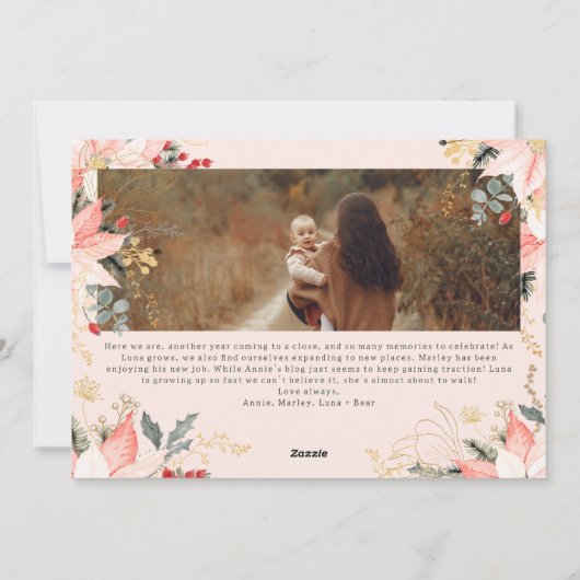 冬のフローラアーチベージュジョイすべての事で4写真 シーズンカード (裏面)