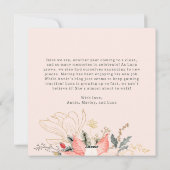 冬のフローラアーチホリーすてきクリスマスワンフォト シーズンカード (裏面)