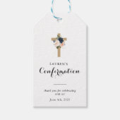 冬のフローラエレガントに感謝のメッセージ ギフトタグ (正面)