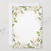 冬のフローラエレガントガールバプテスマ招待状 招待状 (裏面)