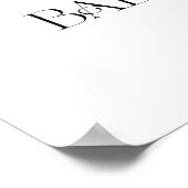 冬のフローラエレガントベビーシャワーへようこそ ポスター (角)