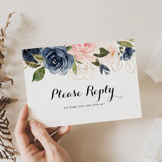 冬のフローラエレガントメニューの選択RSVPポストカード ポストカード