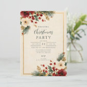 冬のフローラエレガントメリークリスマス 招待状 (スタンド正面)