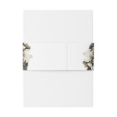 冬のフローラエレガント金ゴールド結婚アイボリー 招待状ベリーバンド (裏面例)