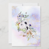 冬のフローラエレガントAny Age Birthday Party 招待状 (裏面)