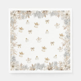 冬のフローラエンジェルズベビーシャワー スタンダードランチョンナプキン