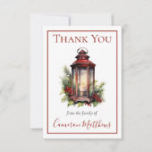 冬のフローラキャンドルフローラ死別ありがとう サンキューカード (正面)