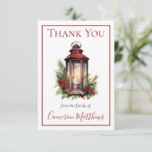 冬のフローラキャンドルフローラ死別ありがとう サンキューカード (スタンド正面)