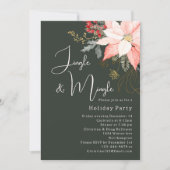 冬のフローラクリスマスジャングル&ミングルパーティー 招待状 (正面)