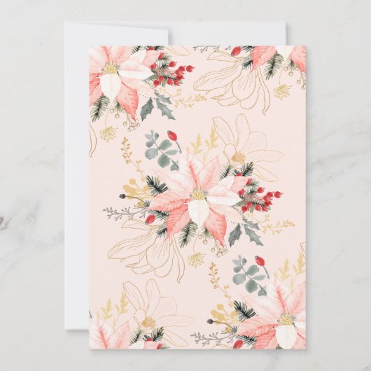 冬のフローラクリスマスジャングル&ミングルパーティー 招待状 (裏面)