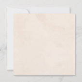 冬のフローラピンクブランチバブリーブライダルシャワー 招待状 (裏面)