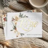 冬のフローラファンシーは何も愛し結婚ない 箔招待状