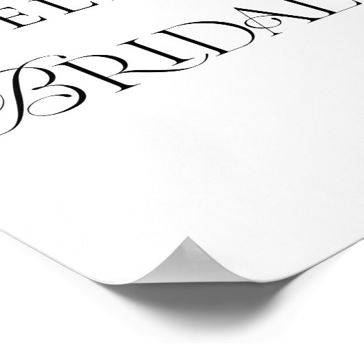 冬のフローラブライダルシャワーへようこそ ポスター (角)