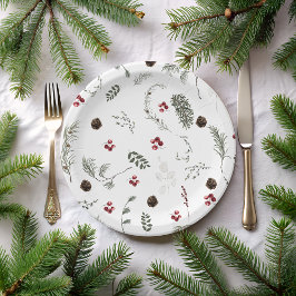 冬のフローラブライダルシャワー ペーパープレート