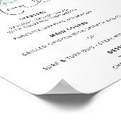 冬のフローラベビーシャワー ポスター (角)