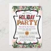 冬のフローラベリーズホリデーパーティー 招待状 (正面/裏面)