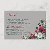 冬のフローラホリデークリスマス12結婚月 エンクロージャーカード (正面)