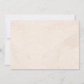 冬のフローラポインセチア水カラーブライダルブランチ 招待状 (裏面)