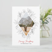 冬のフローラミニマル |クリスマスラインの写真 シーズンカード (スタンド正面)