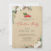 冬のフローラヴィンテージトラッククリスマスパーティー 招待状 (正面)