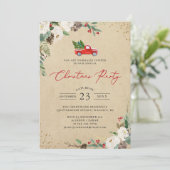 冬のフローラヴィンテージトラッククリスマスパーティー 招待状 (スタンド正面)