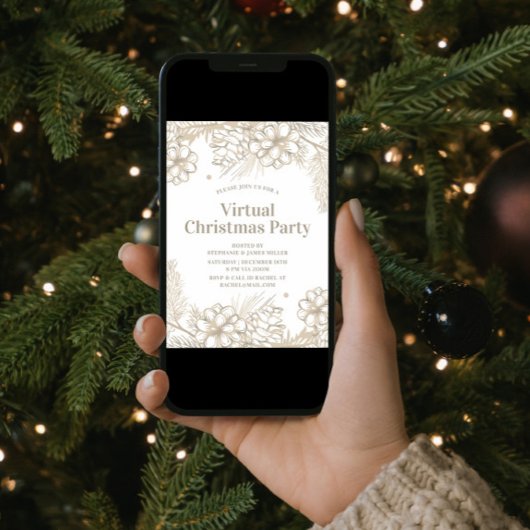 冬のフローラ仮想クリスマスパーティーオンライン 招待状