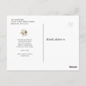 冬のフローラ休暇の動きに関する発表 ポストカード (裏面)