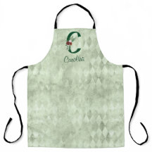 冬のフローラ図解入りの、写真付きのレターCパーソナライズされた