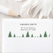 冬のフローラ差出人住所ラベル ラベル (インサイチュ)