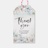 冬のフローラ感謝していユーメッセージカード ギフトタグ (正面)
