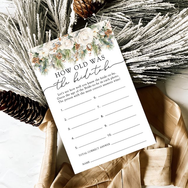 冬のフローラ新婦の年齢ゲーム (クリエイターアップロード済み)