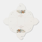 冬のフローラ松の木の赤ちゃんシャワー フェイバーボックス (折り畳みなし)