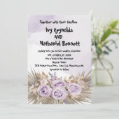 冬のフローラ水の結婚色 招待状 (スタンド正面)