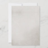 冬のフローラ水の色ホワイトローズ結婚ズ 招待状 (裏面)