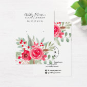 冬のフローラ水カラージュエリーイヤリング表示 (デスク)