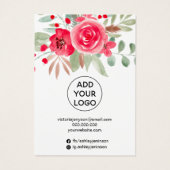 冬のフローラ水カラージュエリーイヤリング表示 (裏面)