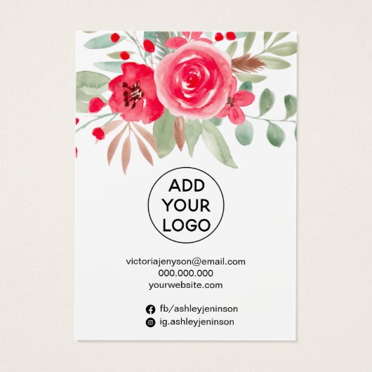 冬のフローラ水カラージュエリーイヤリング表示 (裏面)