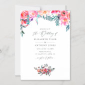 冬のフローラ結婚ズ マグネット招待状 (正面)