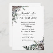 冬のフローラ結婚ズ 招待状 (正面/裏面)