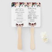 冬のフローラ結婚式 プログラムファン ハンドファン (正面&裏面)