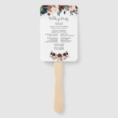 冬のフローラ結婚式 プログラムファン ハンドファン (裏面)