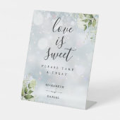 冬のフローラ緑の愛は甘い 台座サイン (正面)