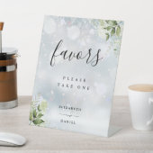 冬のフローラ緑化の恩恵の表 台座サイン (インサイチュ)