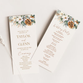 冬のフローラ花パインツリーコーン結婚ズ プログラム