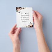 冬のフローラ詳細カード |予算 チラシ (手)