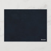 冬のフローラ赤ちゃんシャワー希望カード ポストカード (裏面)