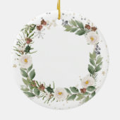 冬のフローラ退職した初めてのクリスマスオーナメント セラミックオーナメント (裏面)