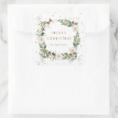 冬のフローラ金ゴールドスパークルホリディモノグラム スクエアシール (バッグ)