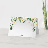 冬のフローラ雪 サンキューカード (裏面)